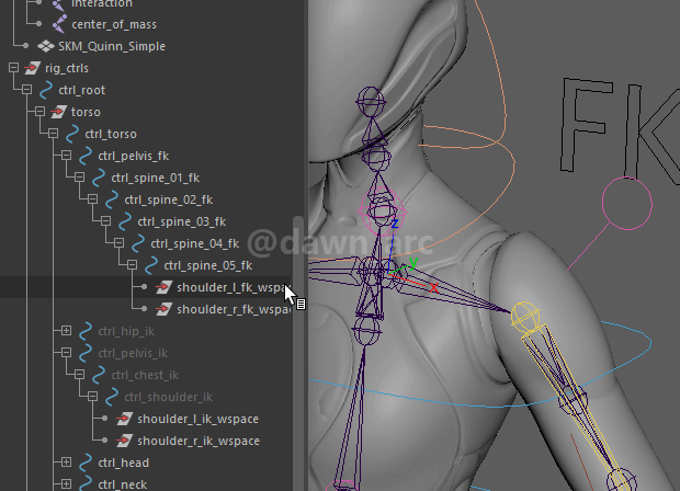 [Maya]Rigging 17 - Clavicles & Fingers